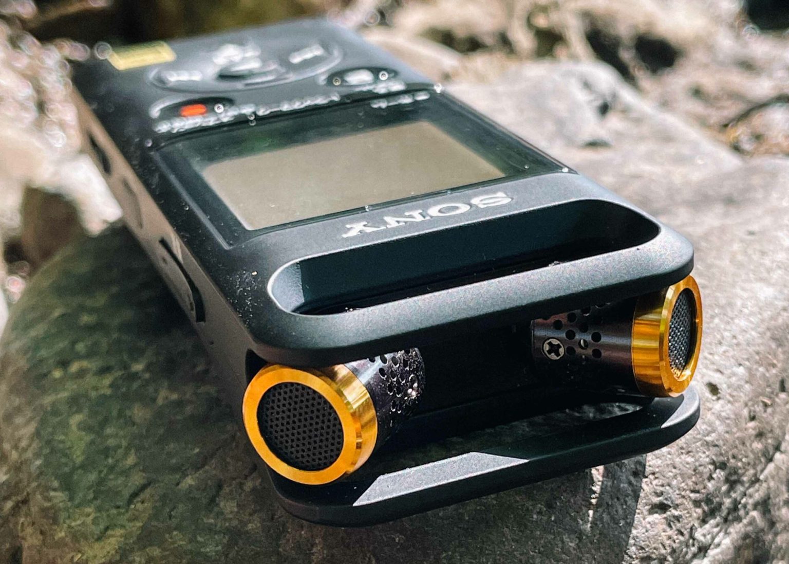Sony PCM-A10 microphones in the wide position