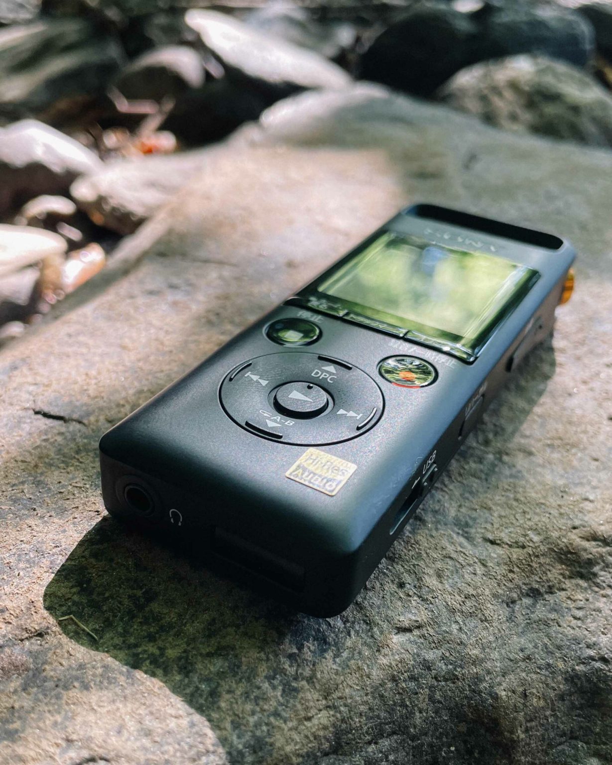 Sony PCM-A10 with its USB connector retracted