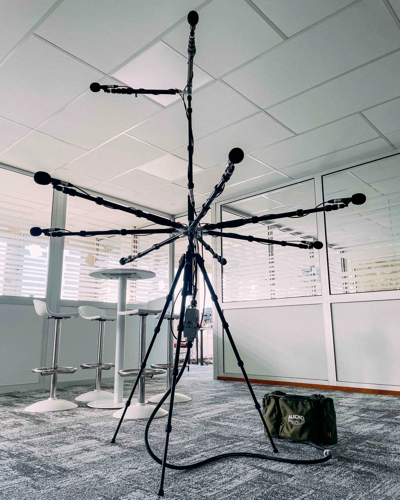 Audio Field ATMOS Tree set up for the Atmos Room Tones sessions (01)